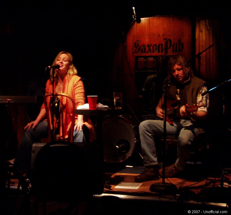 Beth Black and Cornbread of The Beth Black Band at The Saxon Pub, Austin, Texas