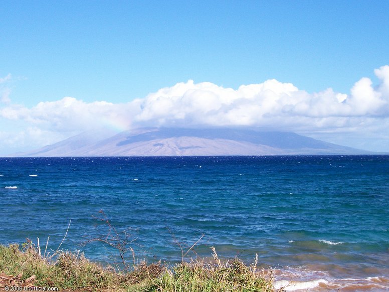 Island of Lanai from Honoapi'ilani Highway, Maui, Hawai'i