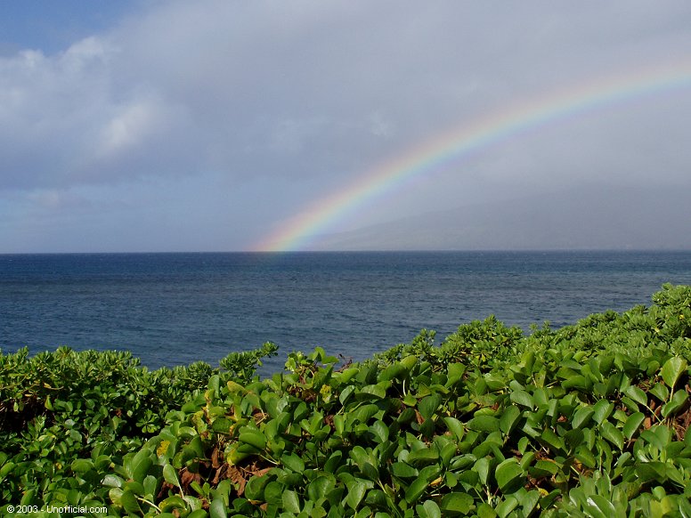 Rainbow over Ma'alaea Bay, Maui, Hawai'i