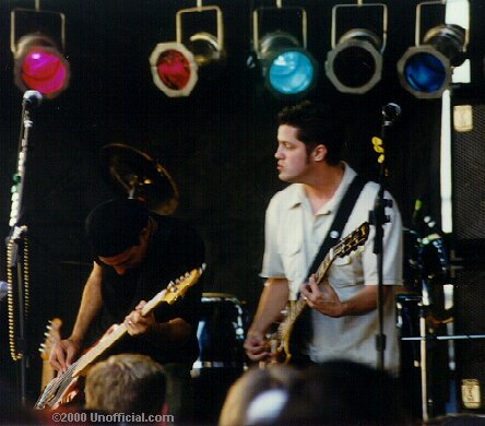 Omar Valléjo and Heath Clark of Valléjo at Mardi Gras on Sixth Street, Austin, Texas