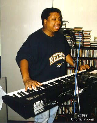 Phil Redmond of Funky London at a local radio station, Austin, Texas