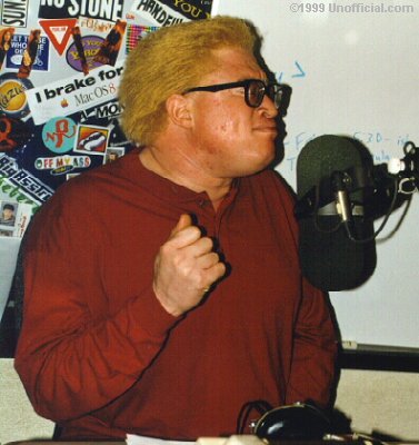 Malford Milligan of Funky London at a local radio station, Austin, Texas