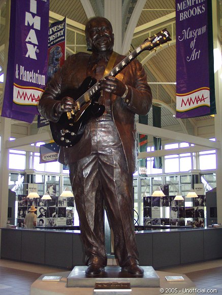 B.B. King statue at Jefferson Davis Park, Memphis, Tennessee