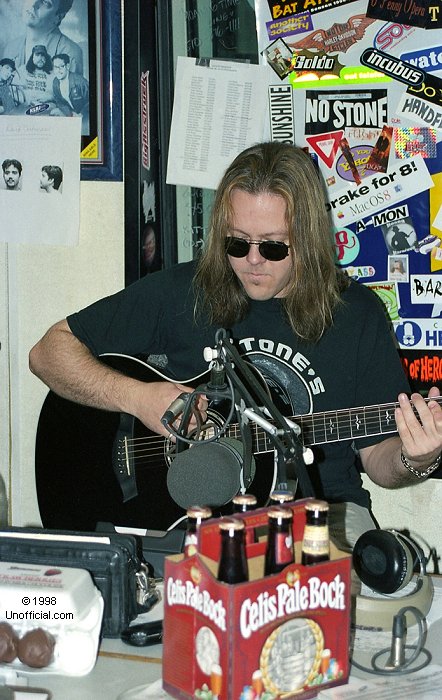 David Holt of Storyville at a local radio station, Austin, Texas