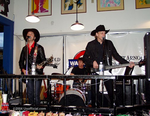 Grady Johnson, Chris 'Whipper' Layton and Big Ben Richardson of Grady at Waterloo Records, Austin, Texas