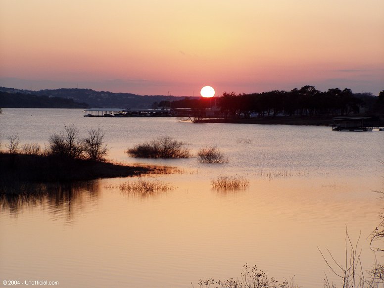 Sunset on Lake Travis, Texas