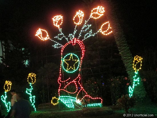 at Moody Gardens Festival of Lights, Galveston, Texas