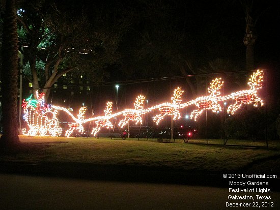 Moody Gardens Festival of Lights, Galveston, Texas