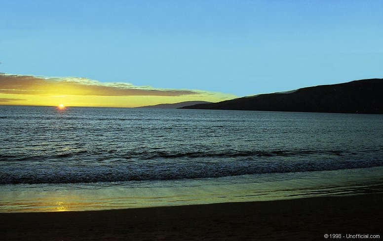 Sunset at Mai Poina 'Oe la'u Beach, Kihei, Maui, Hawai'i