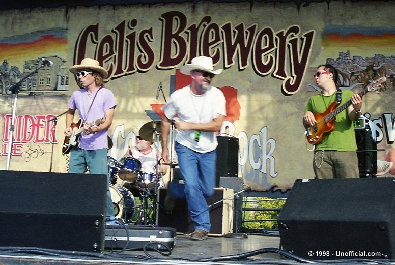 Soulhat and KLBJ-FM's Johnny Walker at Celis Fest '98, Austin, Texas