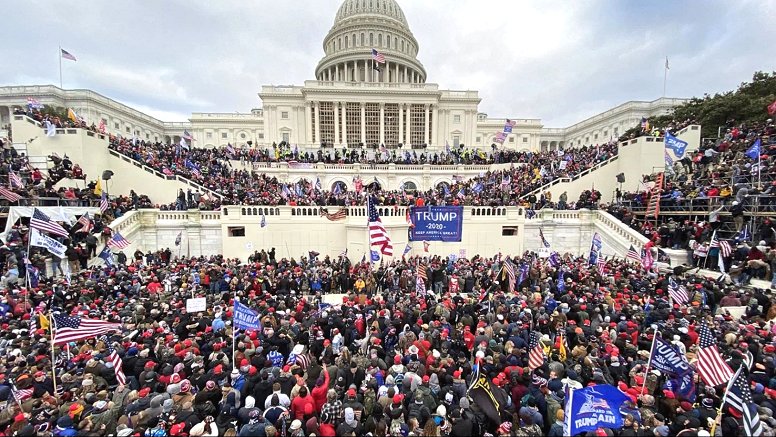 Thousands of Trump rioters violently invade the U.S. Capitol Building on January 6, 2021