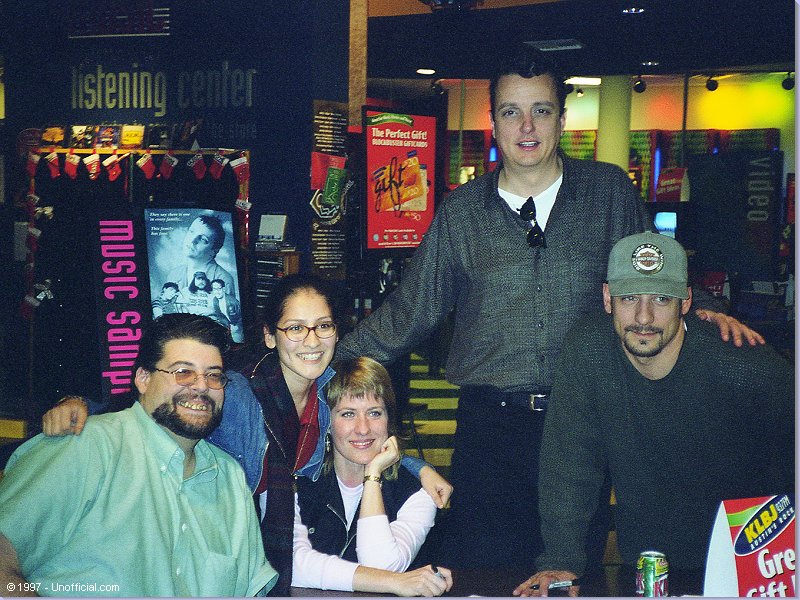 The KLBJ-FM Morning Show at Blockbuster Video, Austin, Texas