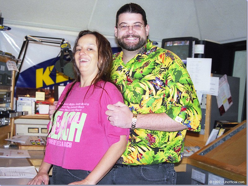 Peggy Simmons and Jeff Gish at KLBJ-FM