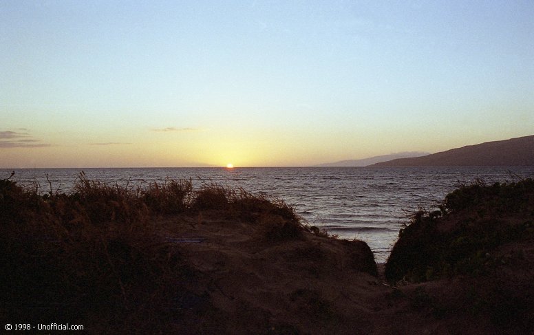 Sunset on Ma'alaea Bay, Maui, Hawai'i