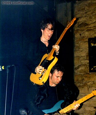 A.J. Vall&eacute;jo and Bruce Castleberry of Vall&eacute;jo at SXSW '99 - Steamboat on Sixth Street, Austin, Texas